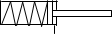 Símbolo de circuito - Cilindro de efecto simple