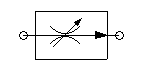 Symbol - Flow control valve