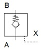Symbol unlockable non-return valve
