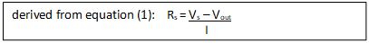 Terminal voltage of a Real Voltage Source