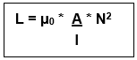 Formula for inductance