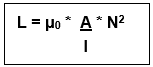 Fórmula para calcular una inductancia