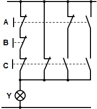 Ejercicio - simplificación por álgebra booleana y mapa de Karnaugh 1