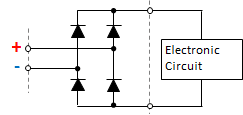 Reverse Polarity Protection with Diodes
