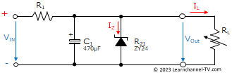 Zener Diode as a Voltage Regulator -circuit